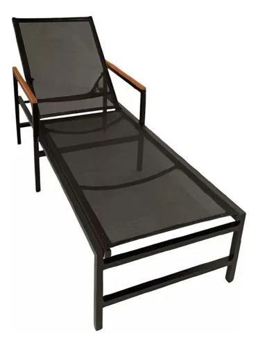 Espreguiçadeira sling detalhe madeira